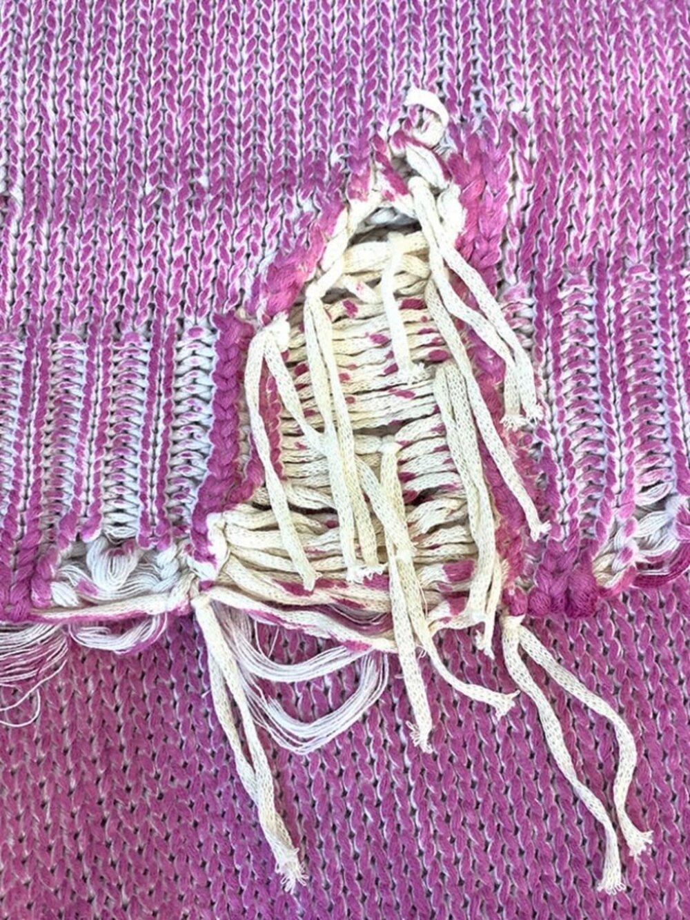 R13 NWOT Pink Jumbo Distressed Cardigan XS - Picture 8 of 16